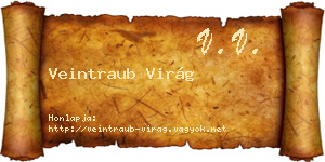Veintraub Virág névjegykártya